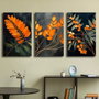 Wallity Conjunto de 3 Lienzos Decorativos Multicolor 45 x 70 cm